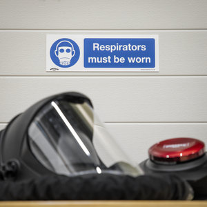 Sealey SS56P1 Worksafe® Respirators Must Be Worn Safety Sign - Rigid Plastic - additional view 7