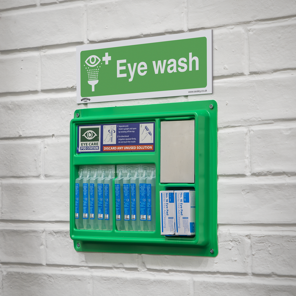 Sealey SS58P1 Worksafe® Eye Wash Safety Sign - Rigid Plastic - additional view 4