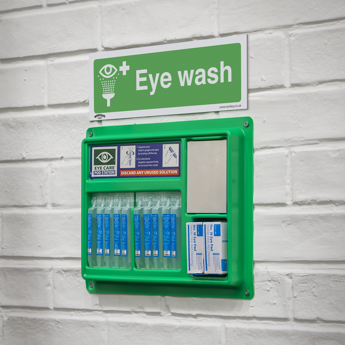 Sealey SS58P1 Worksafe® Eye Wash Safety Sign - Rigid Plastic - additional view 4