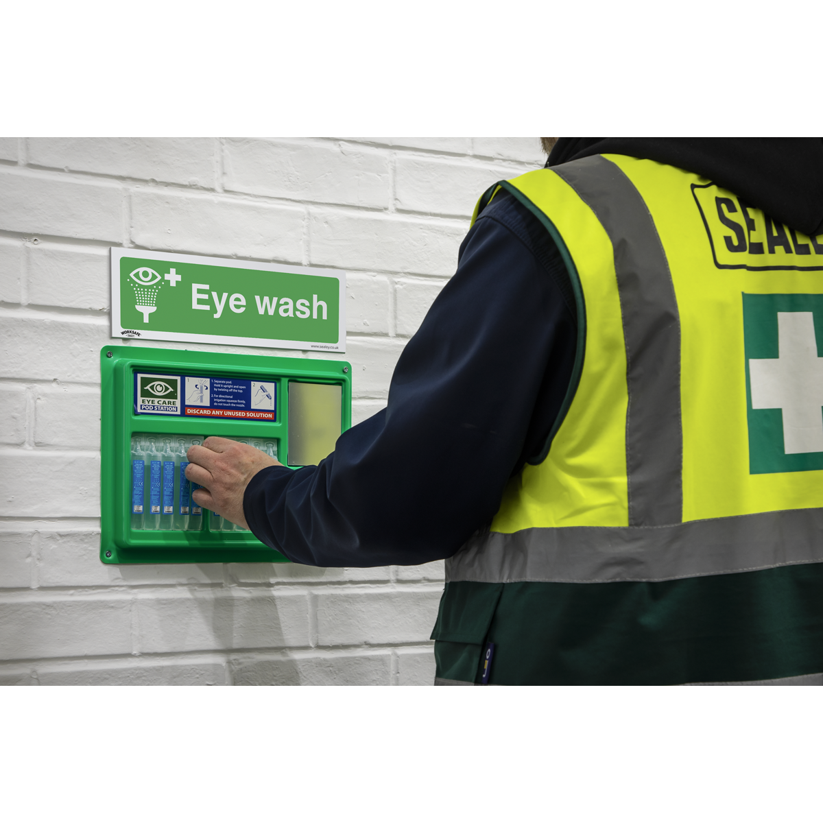Sealey SS58P1 Worksafe® Eye Wash Safety Sign - Rigid Plastic - additional view 5