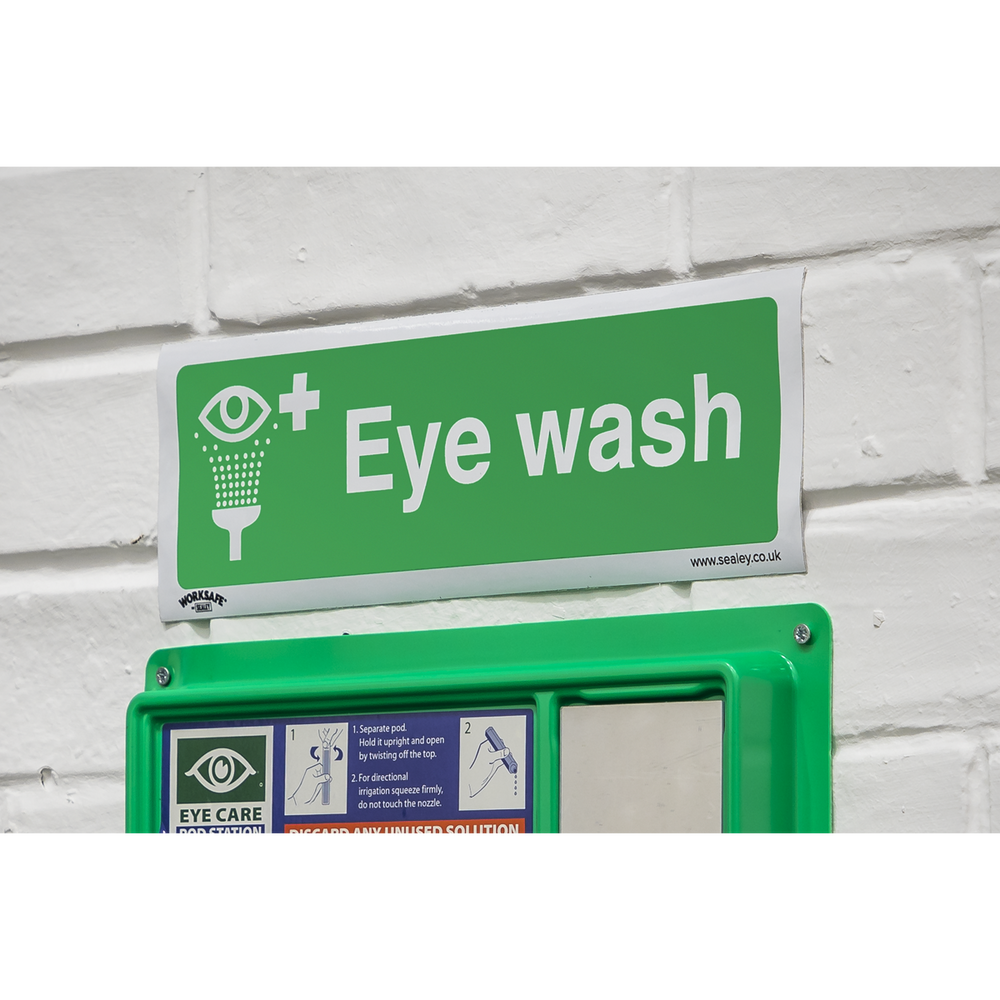 Sealey SS58V1 Worksafe® Eye Wash Safety Sign - Self-Adhesive Vinyl - additional view 8