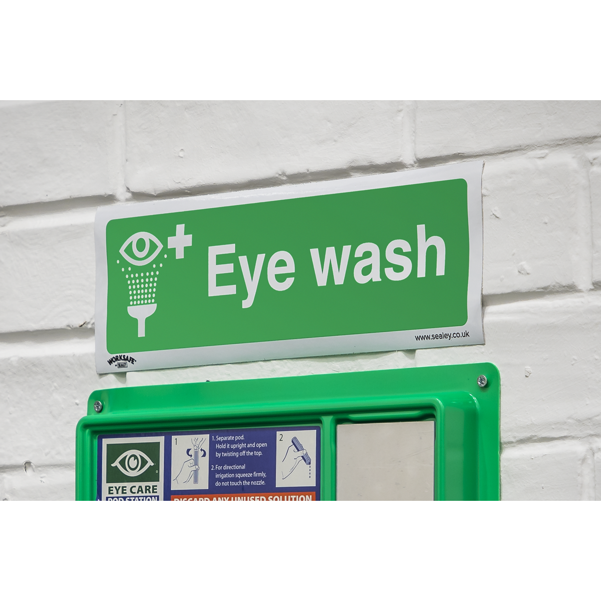 Sealey SS58V1 Worksafe® Eye Wash Safety Sign - Self-Adhesive Vinyl - additional view 8