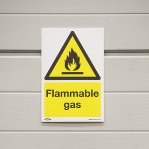 Sealey SS59P1 Worksafe® Flammable Gas Safety Sign - Rigid Plastic - additional view 3