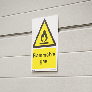 Sealey SS59V1 Worksafe® Flammable Gas Safety Sign - Self-Adhesive Vinyl - additional view 7