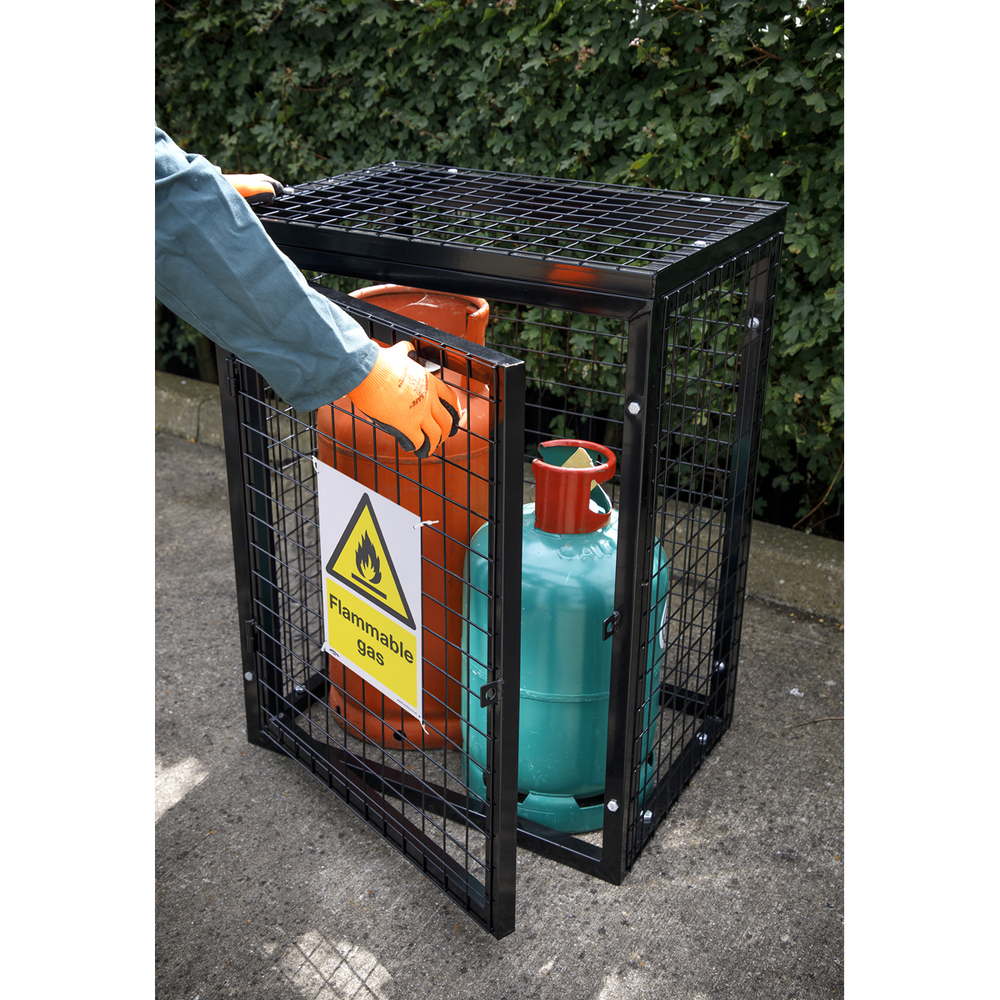 Sealey SS59V1 Worksafe® Flammable Gas Safety Sign - Self-Adhesive Vinyl - additional view 2