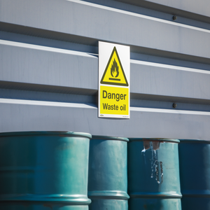 Sealey SS60P1 Worksafe® Danger Waste Oil Safety Sign - Rigid Plastic - additional view 3