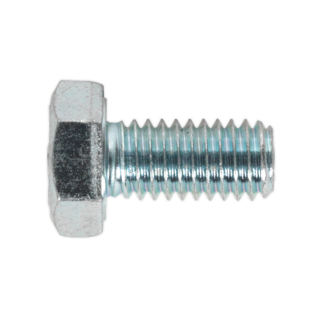 Sealey SS612 8.8 Zinc Plated HT Setscrew M6 x 12mm, DIN 933 - Pack of 50