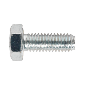 Sealey SS616 8.8 Zinc Plated HT Setscrew M6 x 16mm, DIN 933 - Pack of 50
