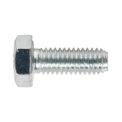 Sealey SS616 8.8 Zinc Plated HT Setscrew M6 x 16mm, DIN 933 - Pack of 50