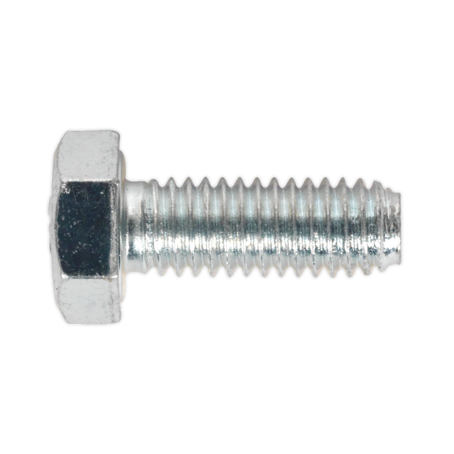 Sealey SS616 8.8 Zinc Plated HT Setscrew M6 x 16mm, DIN 933 - Pack of 50