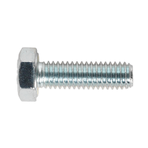 Sealey SS620 8.8 Zinc Plated HT Setscrew M6 x 20mm, DIN 933 - Pack of 50