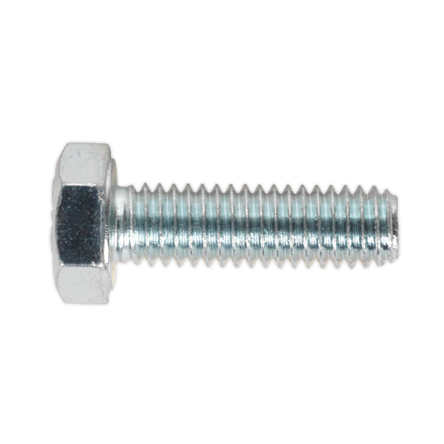 Sealey SS620 8.8 Zinc Plated HT Setscrew M6 x 20mm, DIN 933 - Pack of 50