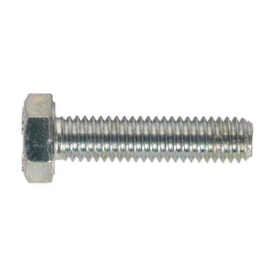 Sealey SS625 8.8 Zinc Plated HT Setscrew M6 x 25mm, DIN 933 - Pack of 50