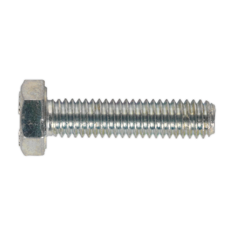 Sealey SS625 8.8 Zinc Plated HT Setscrew M6 x 25mm, DIN 933 - Pack of 50