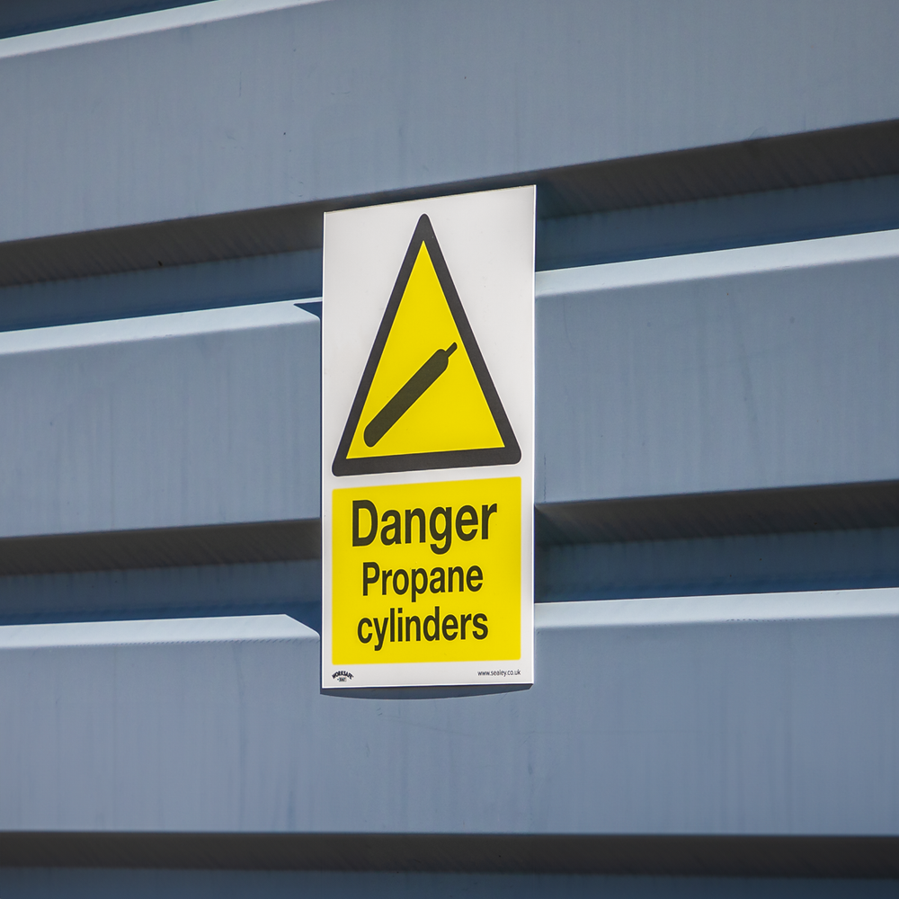 Sealey SS62P1 Worksafe® Danger Propane Cylinders Safety Sign - Rigid Plastic - additional view 7