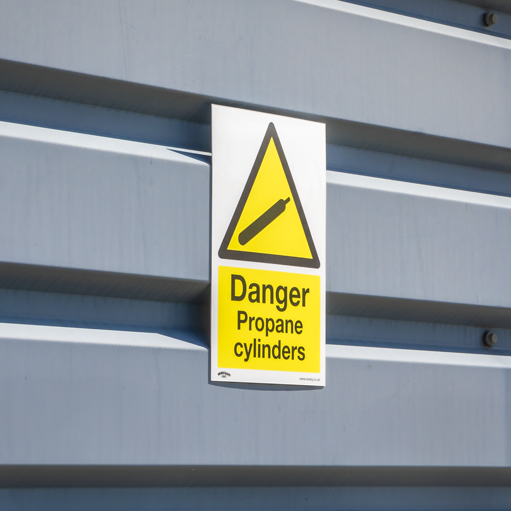 Sealey SS62V10 Worksafe® Danger Propane Cylinders Safety Sign - Self-Adhesive Vinyl - additional view 6