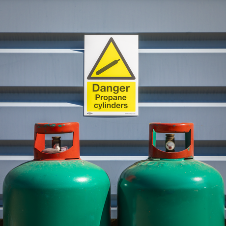 Sealey SS62V1 Worksafe® Danger Propane Cylinders Safety Sign - Self-Adhesive Vinyl - additional view 2