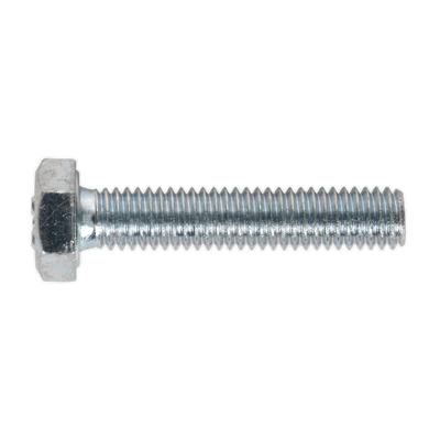 Sealey SS630 8.8 Zinc Plated HT Setscrew M6 x 30mm, DIN 933 - Pack of 50