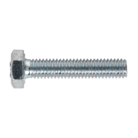 Sealey SS630 8.8 Zinc Plated HT Setscrew M6 x 30mm, DIN 933 - Pack of 50