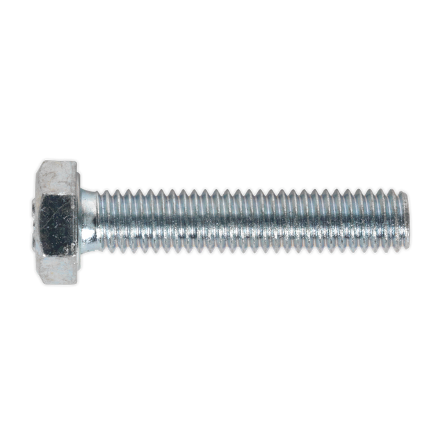 Sealey SS630 8.8 Zinc Plated HT Setscrew M6 x 30mm, DIN 933 - Pack of 50