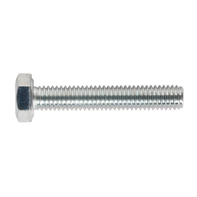 Sealey SS635 8.8 Zinc Plated HT Setscrew M6 x 35mm, DIN 933 - Pack of 50