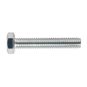Sealey SS635 8.8 Zinc Plated HT Setscrew M6 x 35mm, DIN 933 - Pack of 50