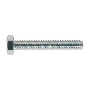 Sealey SS640 8.8 Zinc Plated HT Setscrew M6 x 40mm, DIN 933 - Pack of 50