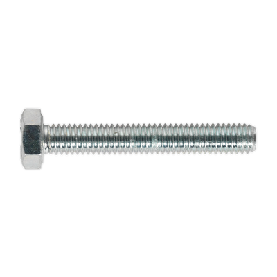 Sealey SS640 8.8 Zinc Plated HT Setscrew M6 x 40mm, DIN 933 - Pack of 50
