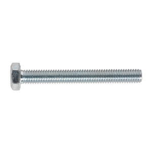 Sealey SS650 8.8 Zinc Plated HT Setscrew M6 x 50mm, DIN 933 - Pack of 50