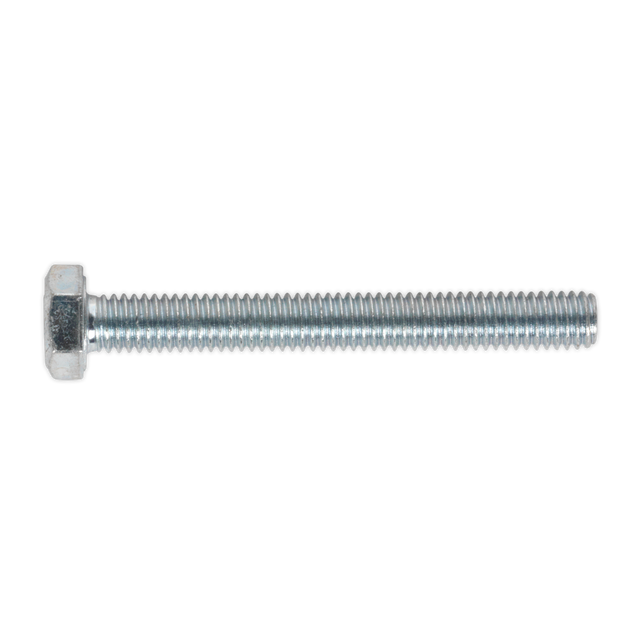 Sealey SS650 8.8 Zinc Plated HT Setscrew M6 x 50mm, DIN 933 - Pack of 50