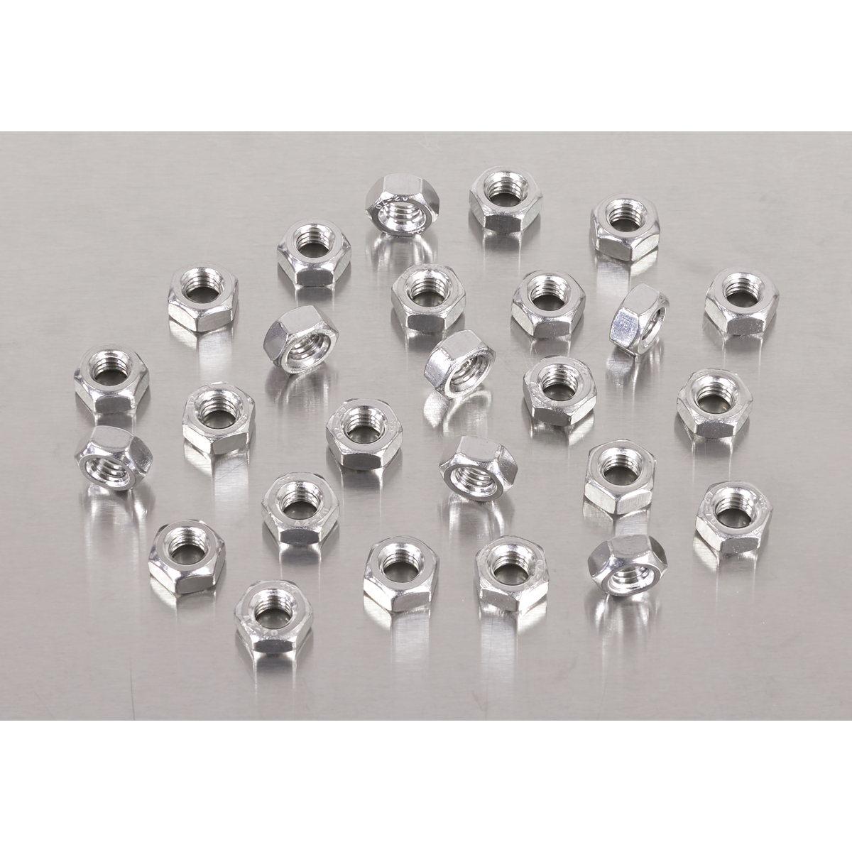 Sealey SS6 Stainless Steel Nut M6 x 1mm pitch, DIN 934 - Pack of 100 - additional view 2