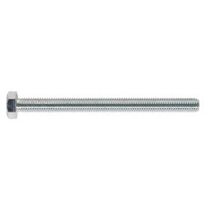 Sealey SS8100 8.8 Zinc Plated HT Setscrew M8 x 100mm, DIN 933 - Pack of 25