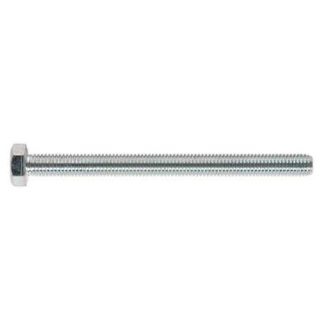Sealey SS8100 8.8 Zinc Plated HT Setscrew M8 x 100mm, DIN 933 - Pack of 25