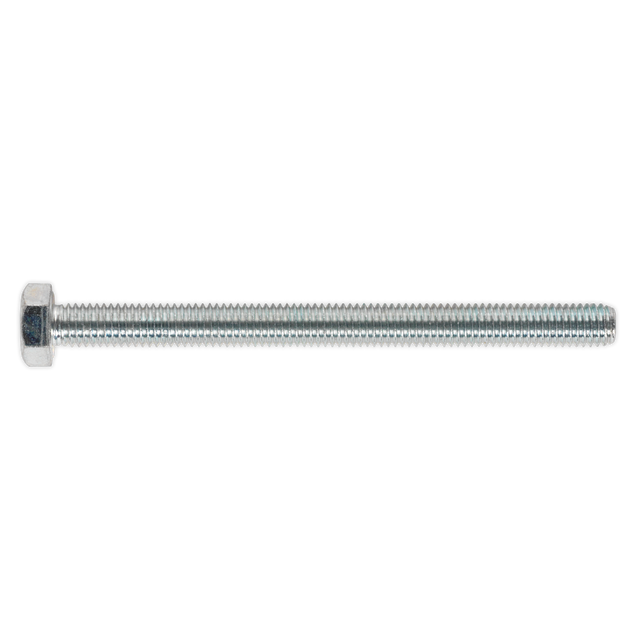 Sealey SS8100 8.8 Zinc Plated HT Setscrew M8 x 100mm, DIN 933 - Pack of 25