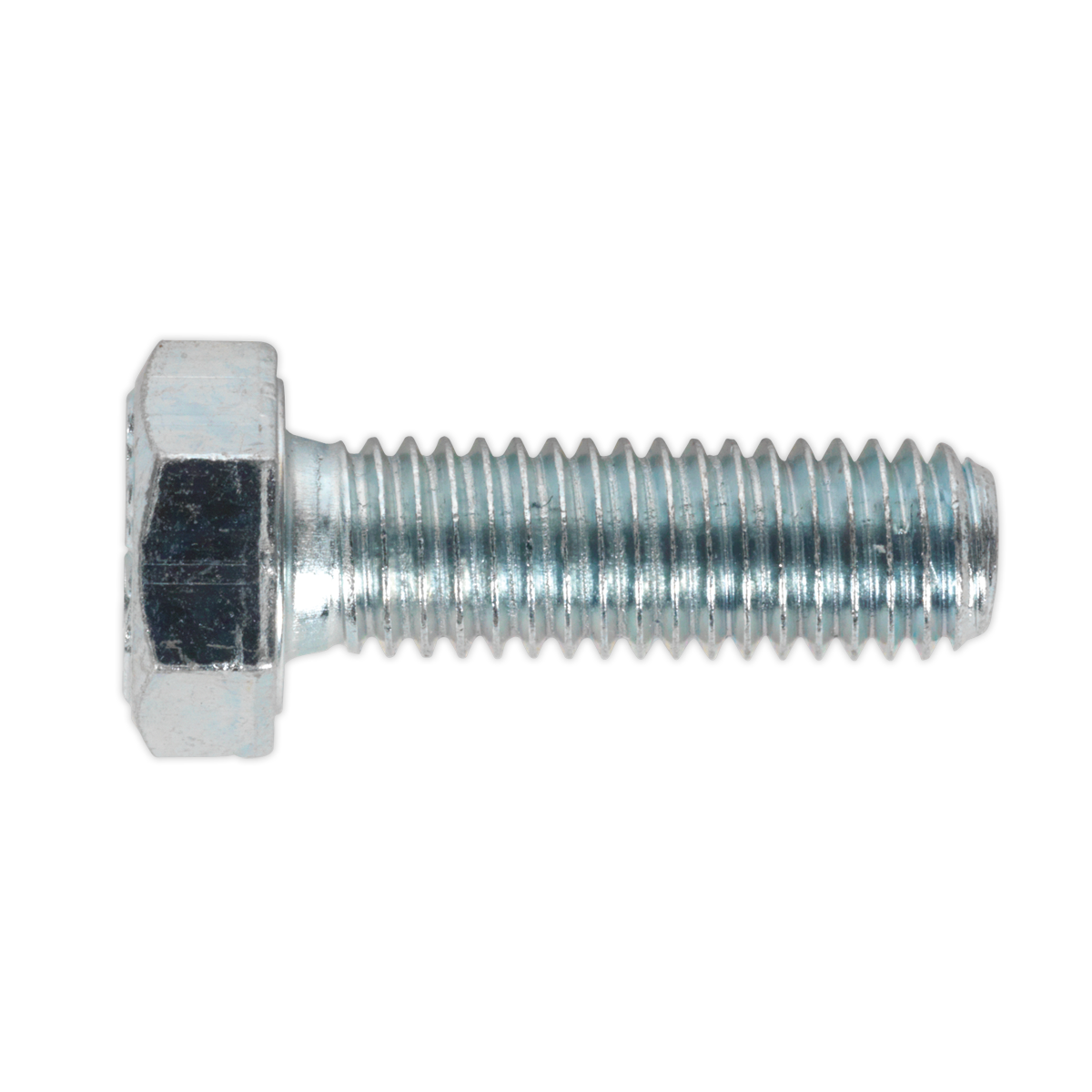 Sealey SS825 8.8 Zinc Plated HT Setscrew M8 x 25mm, DIN 933 - Pack of 50