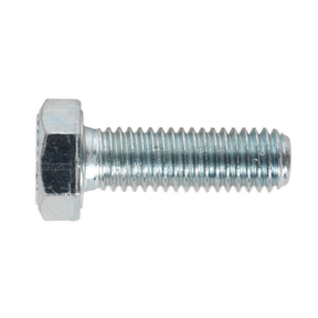 Sealey SS825 8.8 Zinc Plated HT Setscrew M8 x 25mm, DIN 933 - Pack of 50