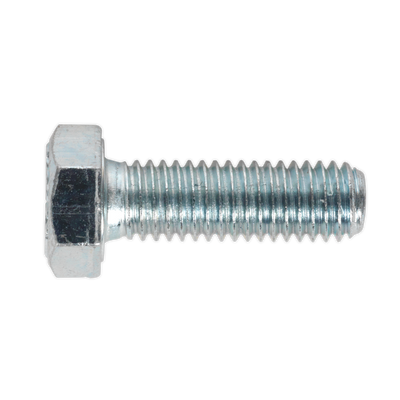 Sealey SS825 8.8 Zinc Plated HT Setscrew M8 x 25mm, DIN 933 - Pack of 50