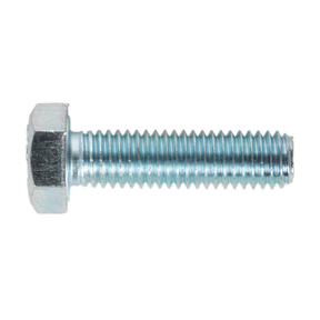 Sealey SS830 8.8 Zinc Plated HT Setscrew M8 x 30mm, DIN 933 - Pack of 50