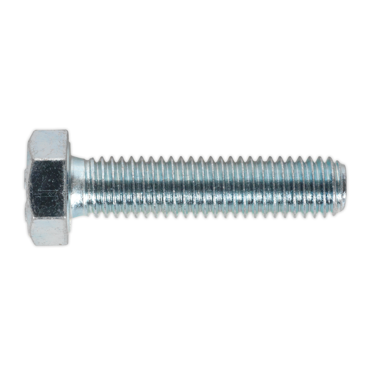 Sealey SS835 8.8 Zinc Plated HT Setscrew M8 x 35mm, DIN 933 - Pack of 50