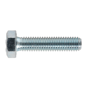 Sealey SS835 8.8 Zinc Plated HT Setscrew M8 x 35mm, DIN 933 - Pack of 50