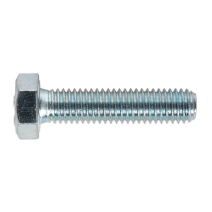 Sealey SS835 8.8 Zinc Plated HT Setscrew M8 x 35mm, DIN 933 - Pack of 50