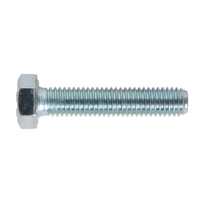 Sealey SS840 8.8 Zinc Plated HT Setscrew M8 x 40mm, DIN 933 - Pack of 50