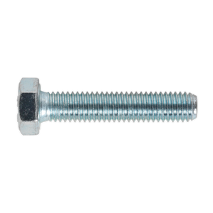 Sealey SS840 8.8 Zinc Plated HT Setscrew M8 x 40mm, DIN 933 - Pack of 50