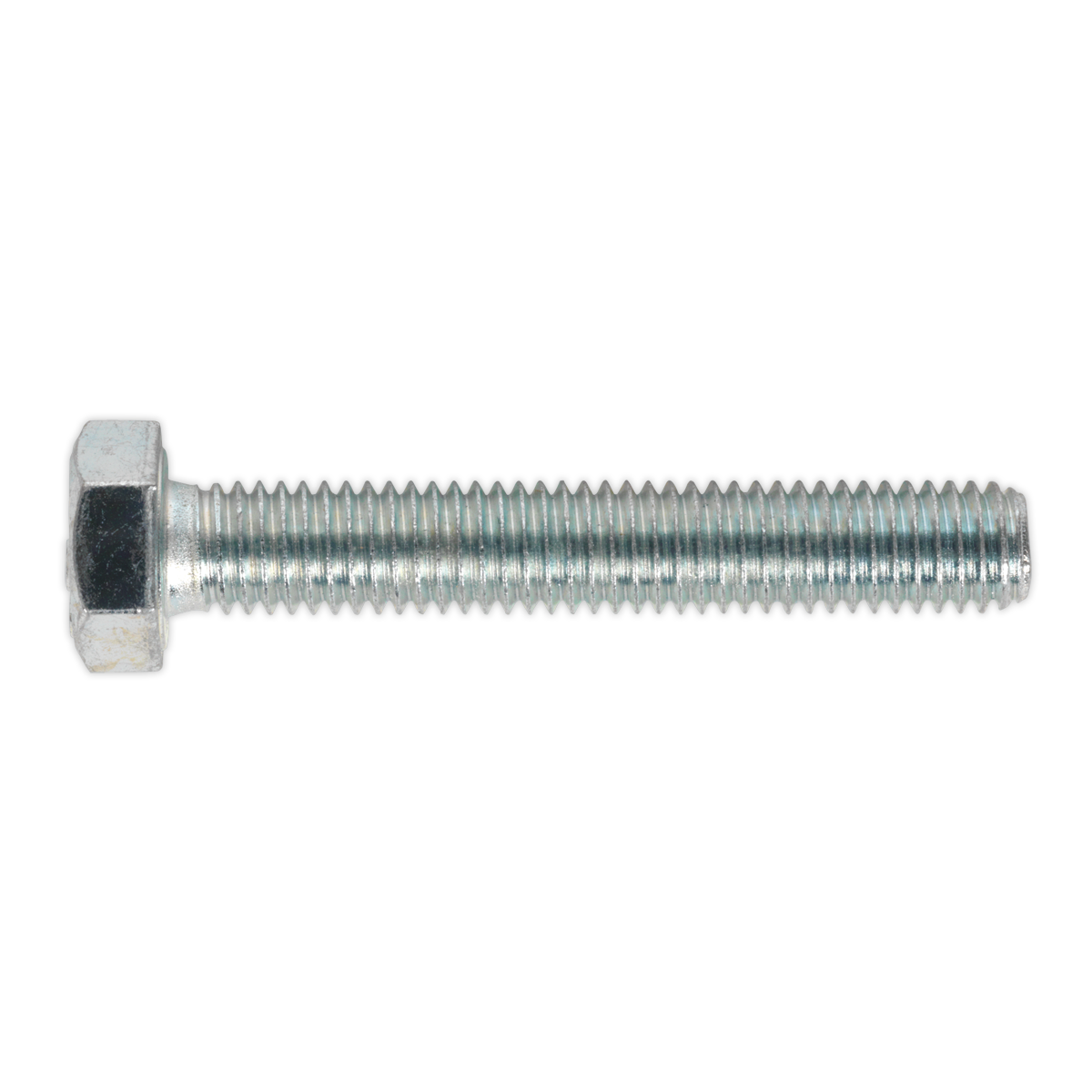 Sealey SS850 8.8 Zinc Plated HT Setscrew M8 x 50mm, DIN 933 - Pack of 50