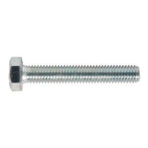 Sealey SS850 8.8 Zinc Plated HT Setscrew M8 x 50mm, DIN 933 - Pack of 50