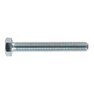 Sealey SS860 8.8 Zinc Plated HT Setscrew M8 x 60mm, DIN 933 - Pack of 50