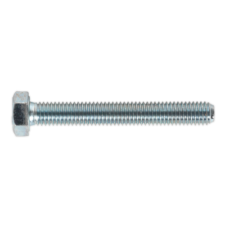 Sealey SS860 8.8 Zinc Plated HT Setscrew M8 x 60mm, DIN 933 - Pack of 50