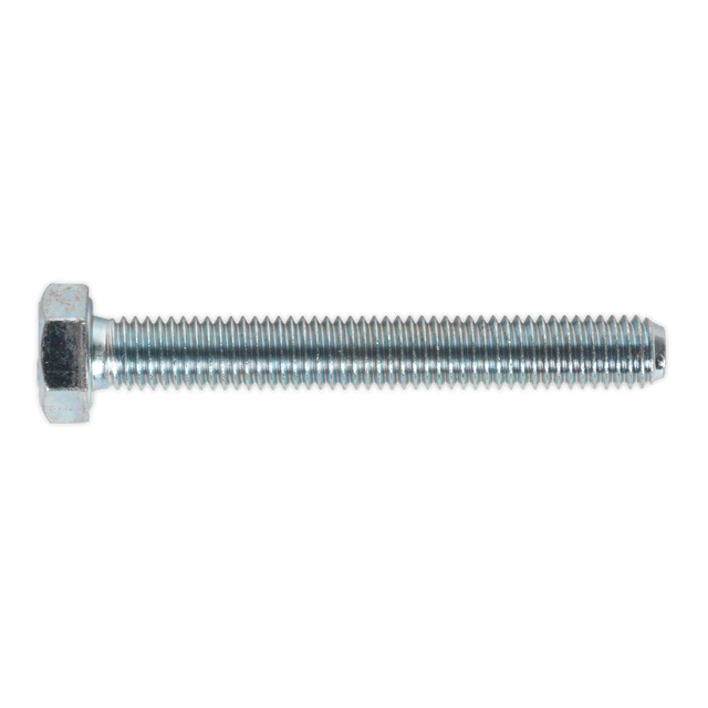 Sealey SS860 8.8 Zinc Plated HT Setscrew M8 x 60mm, DIN 933 - Pack of 50