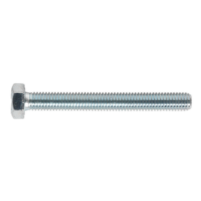 Sealey SS870 8.8 Zinc Plated HT Setscrew M8 x 70mm, DIN 933 - Pack of 25