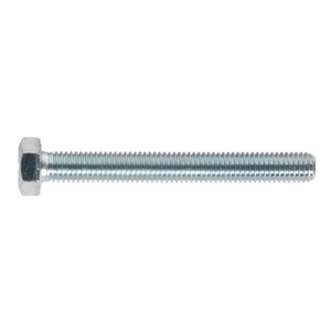 Sealey SS870 8.8 Zinc Plated HT Setscrew M8 x 70mm, DIN 933 - Pack of 25